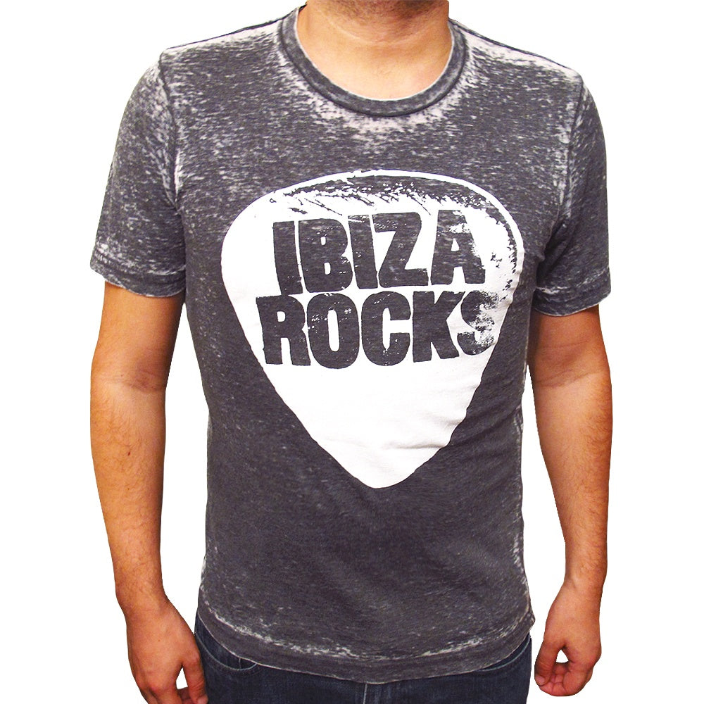 Ibiza Rocks Camiseta Hombre Lavado ácido con Logo