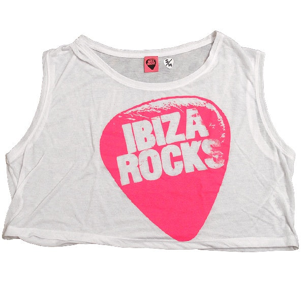 Ibiza Rocks Top corto sin mangas con Logo