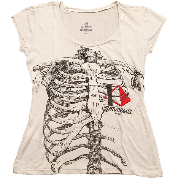 Amnesia Ibiza Huesos Camiseta Mujer