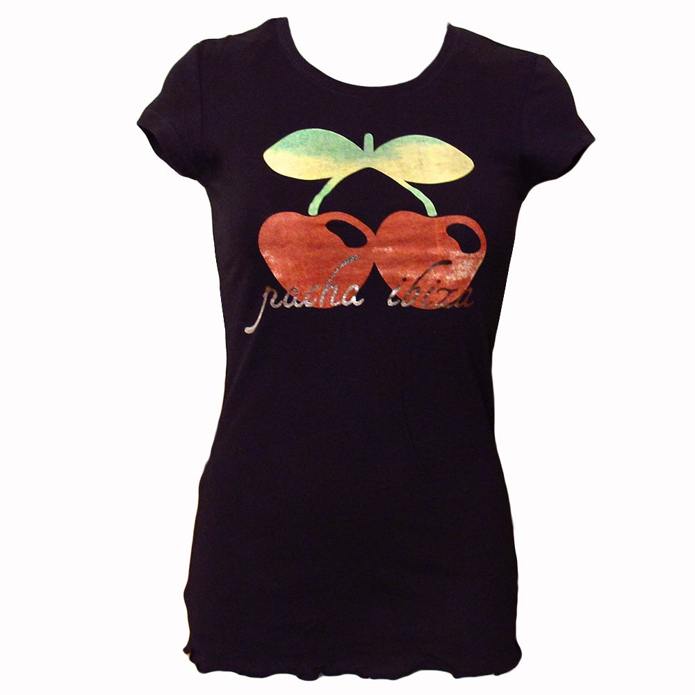 Pacha Camiseta Mujer Cerezas Acuarela