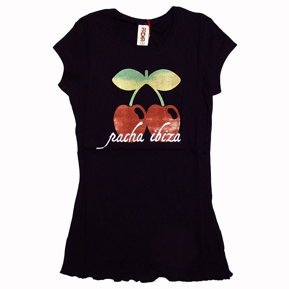 Pacha Camiseta Mujer Cerezas Acuarela
