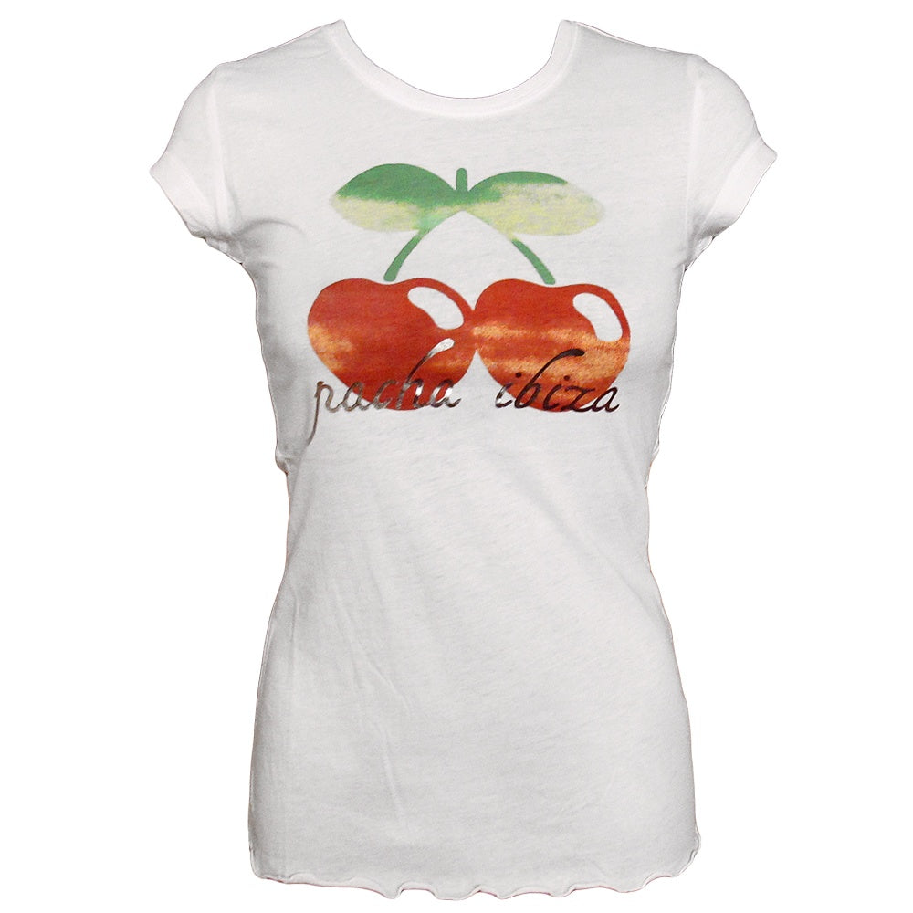 Pacha Camiseta Mujer Cerezas Acuarela