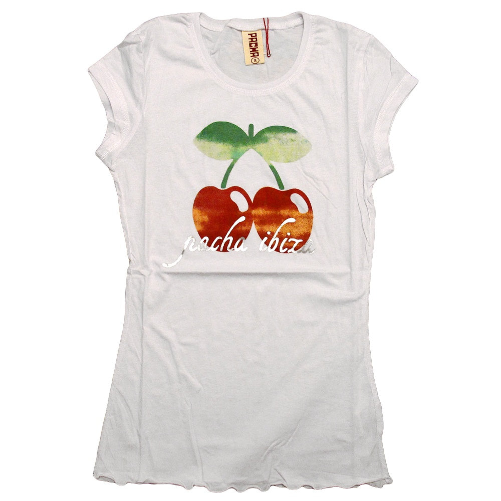 Pacha Camiseta Mujer Cerezas Acuarela