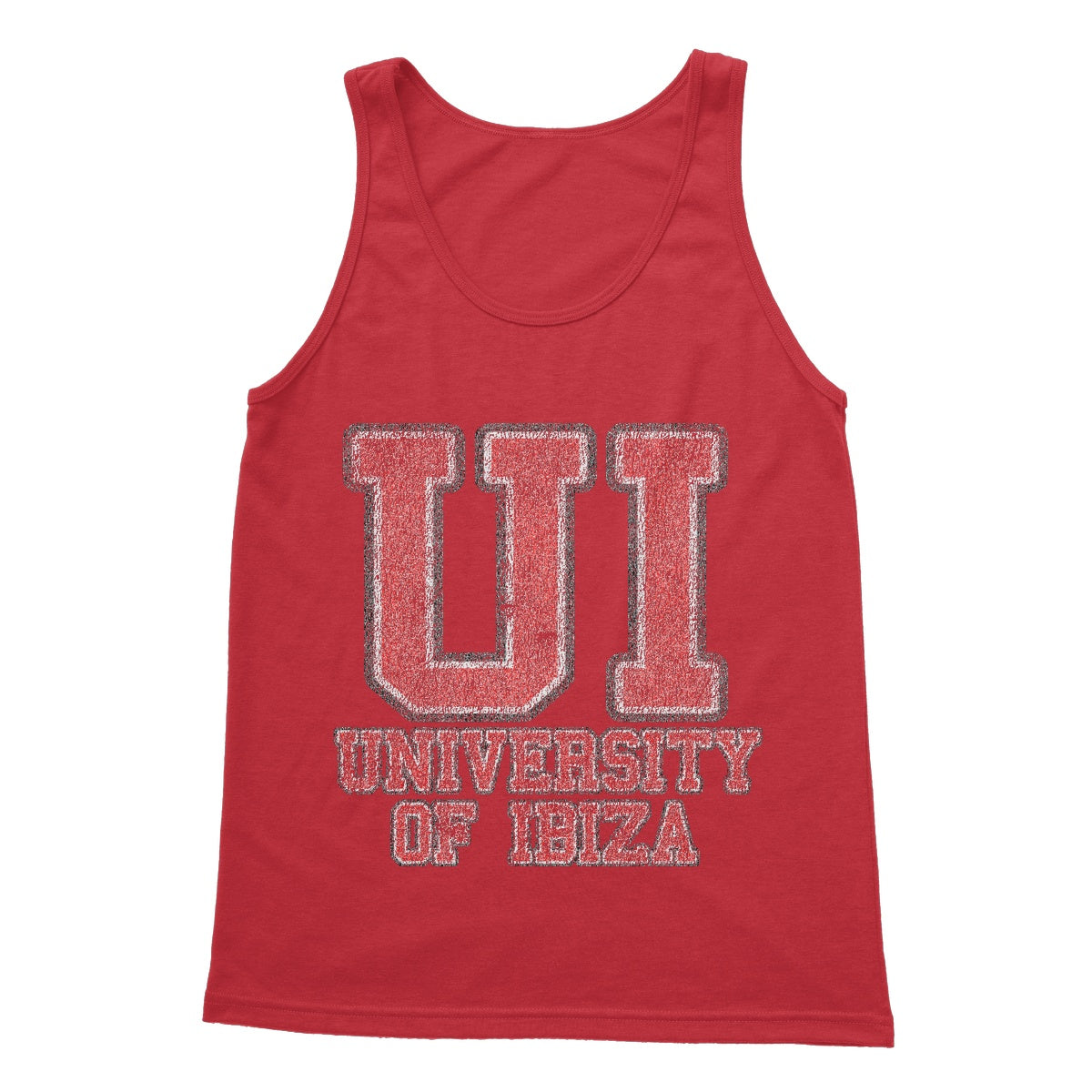 University of Ibiza Camiseta sin Mangas hombre con Logo Colegial
