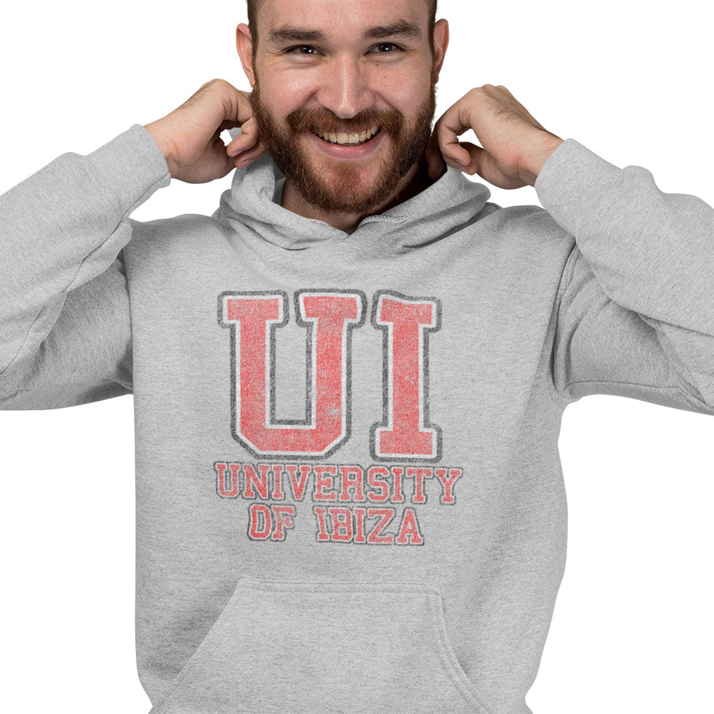 University of Ibiza Sudadera con Capucha hombre con Logo Colegial