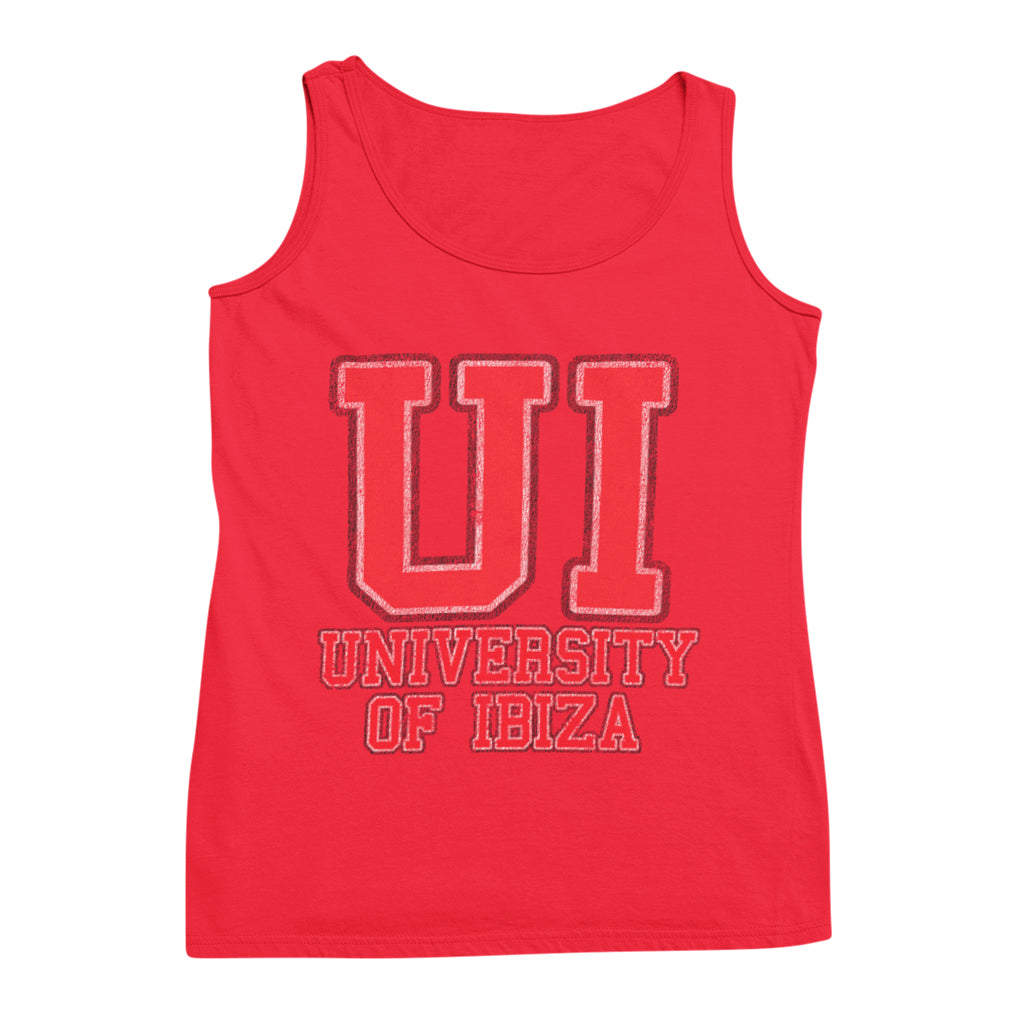 University of Ibiza Camiseta sin Mangas hombre con Logo Colegial