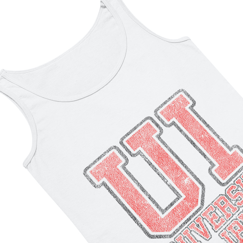 University of Ibiza Camiseta sin Mangas hombre con Logo Colegial