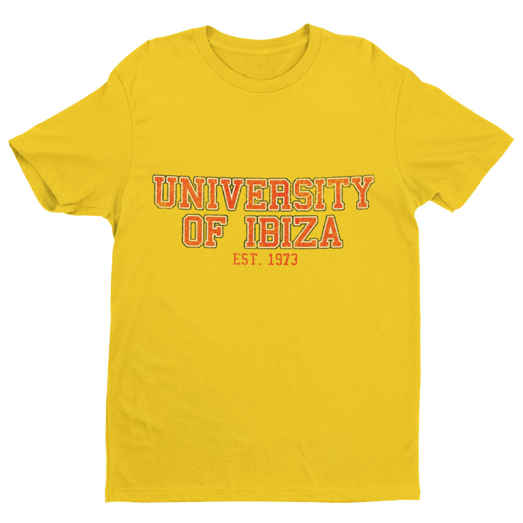 University of Ibiza T-shirt Uomo con Logo Vintage