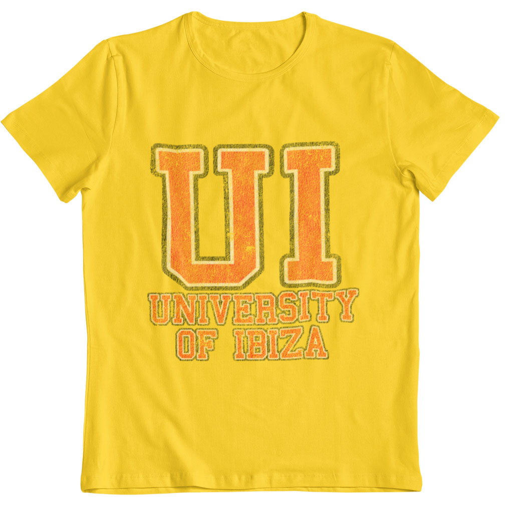 University of Ibiza Camiseta hombre con Logo Colegial
