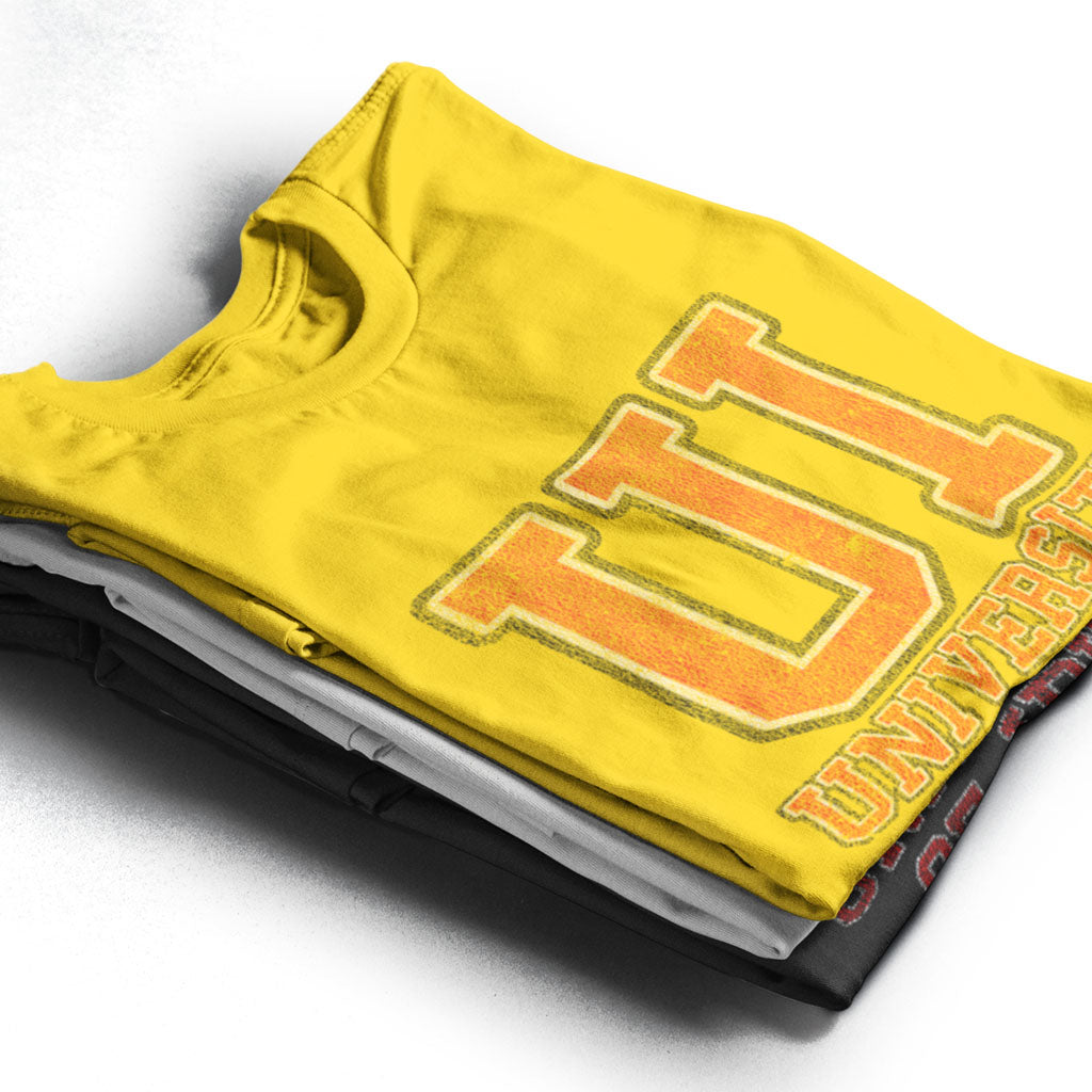 University of Ibiza Camiseta hombre con Logo Colegial