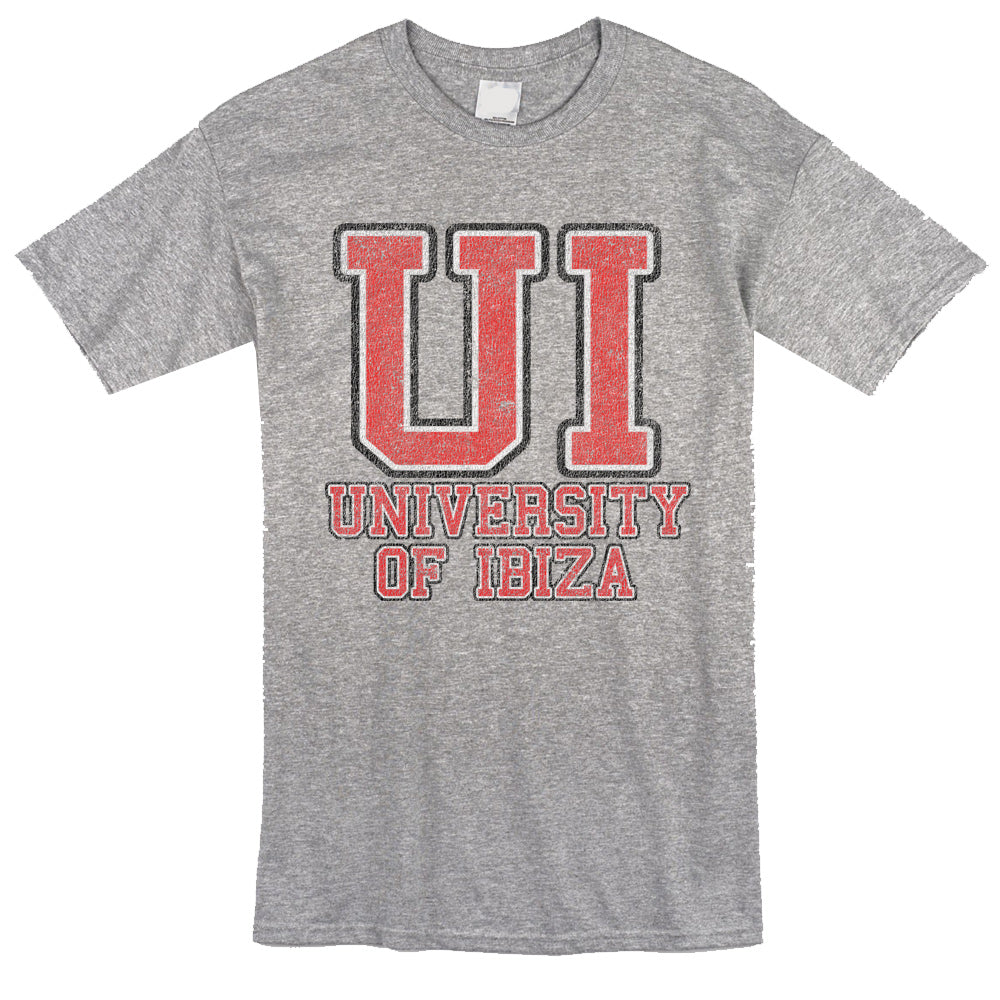 University of Ibiza Camiseta hombre con Logo Colegial