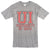 University of Ibiza T-shirt Uomo con Logo Collegiato