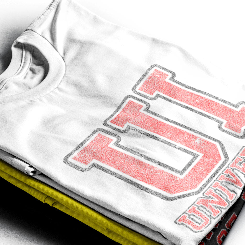 University of Ibiza Camiseta hombre con Logo Colegial