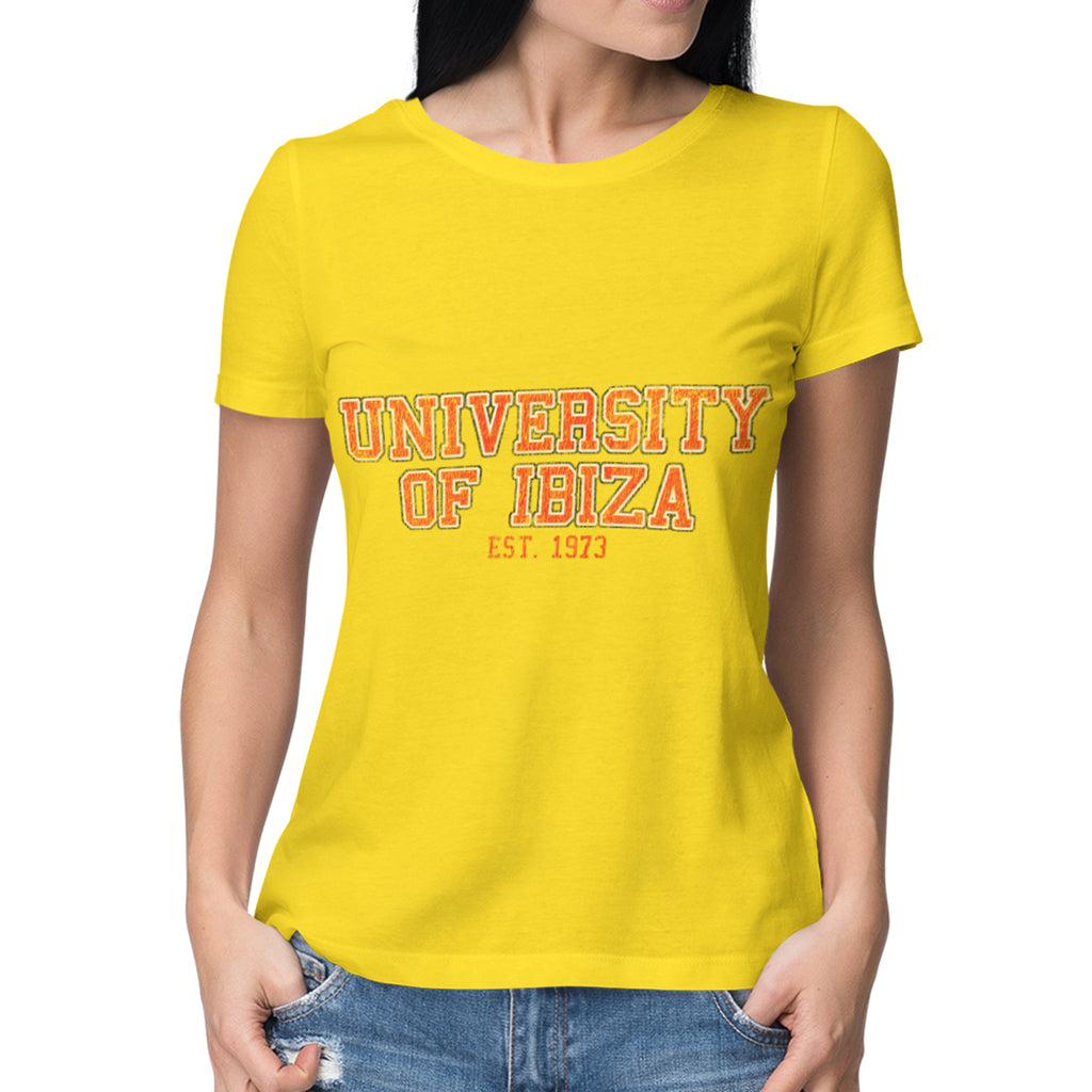 University of Ibiza Women's T-shirt Vintage Logo