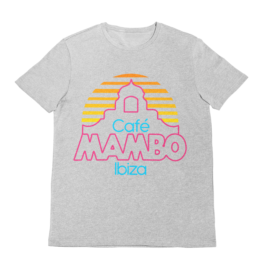 Café Mambo Ibiza T-shirt Gris à Nouveau Logo