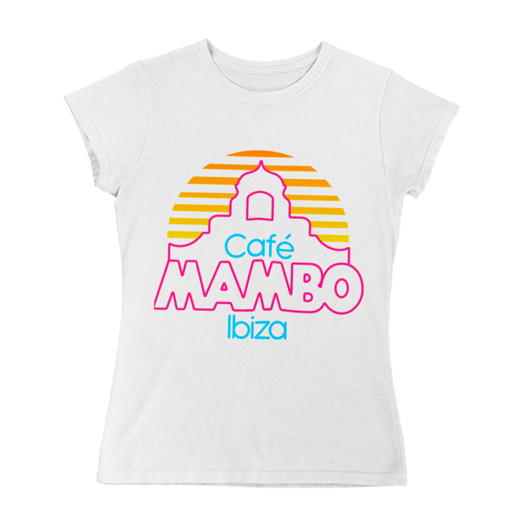 Cafe Mambo Ibiza Logo Women's White T-shirt