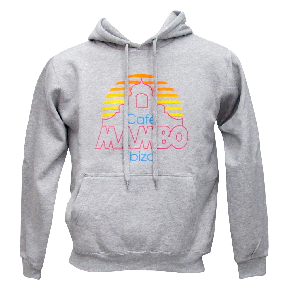 Cafe Mambo Ibiza Logo Athletic Grey Hoodie NEW