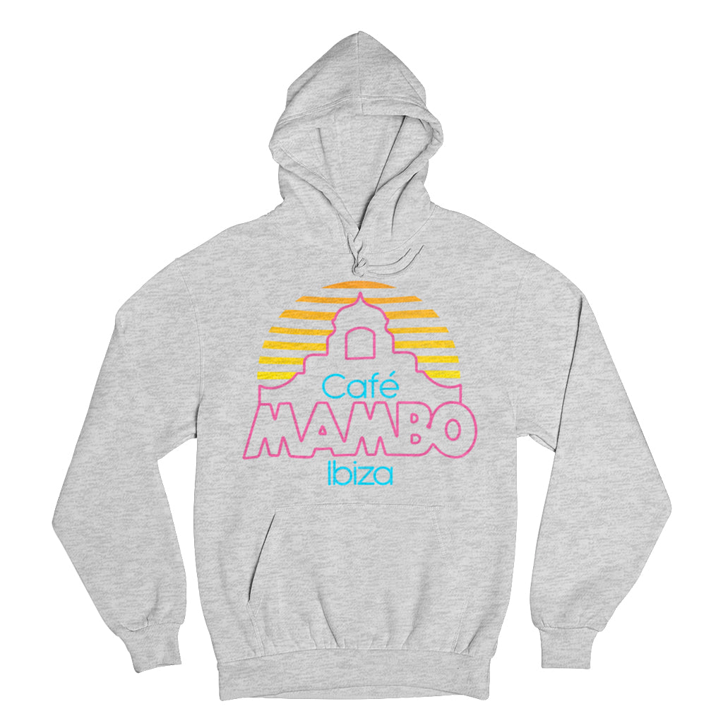 Cafe Mambo Ibiza Logo Athletic Grey Hoodie NEW