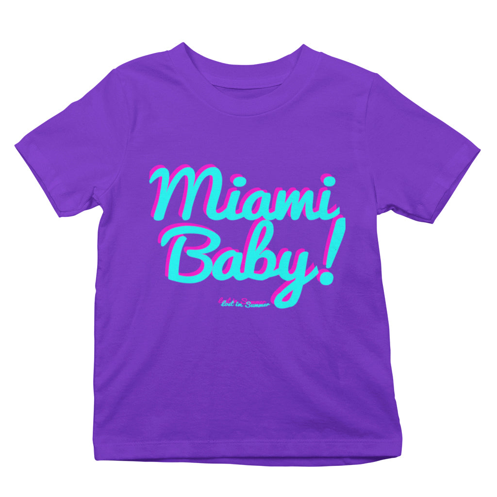 Miami Baby Kinder Purpur T-Shirt
