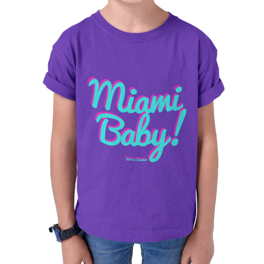 Miami Baby Kids Purple T-Shirt