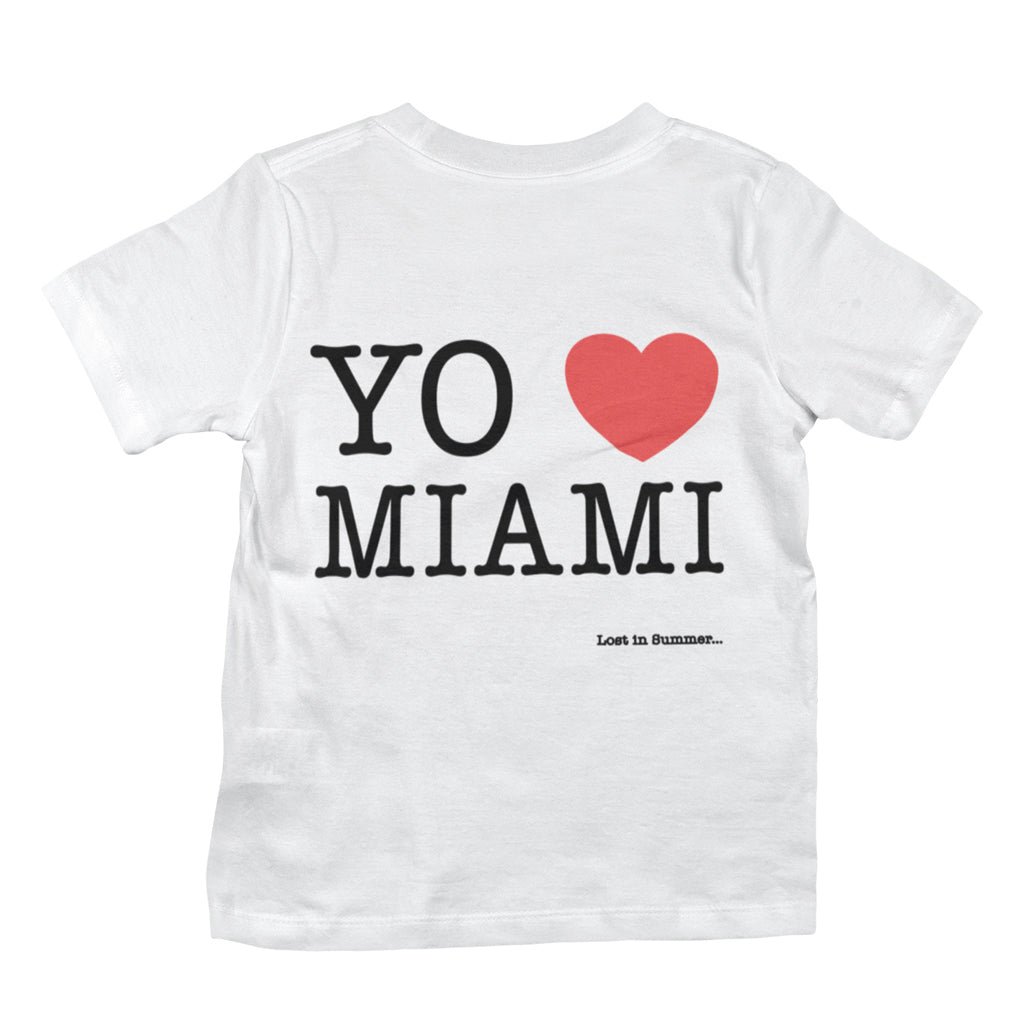 Yo Love Miami Blanc T-shirt Enfant