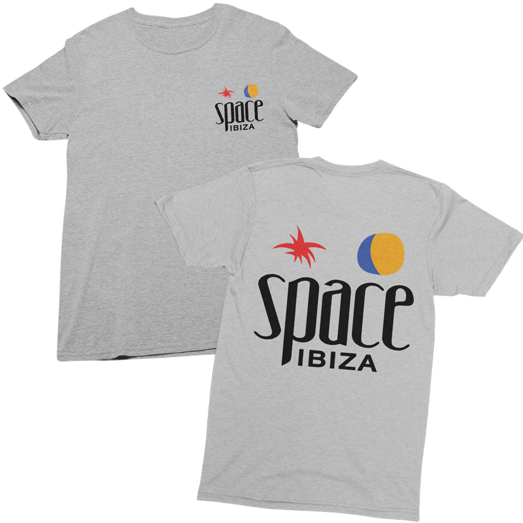 Space Ibiza T-shirt Gris Homme à Logo Beach Club