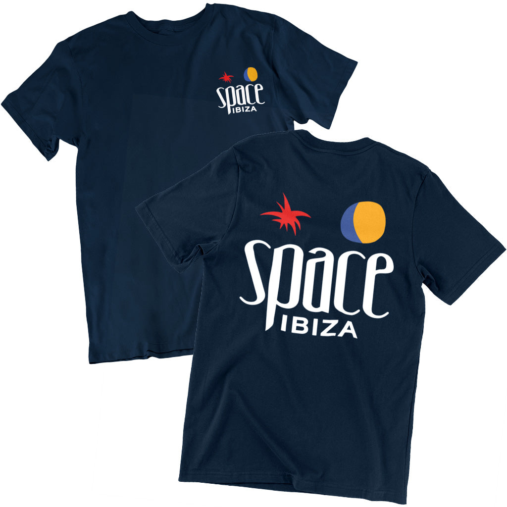 Space Ibiza Beach Club Navy Logo T-shirt NEW