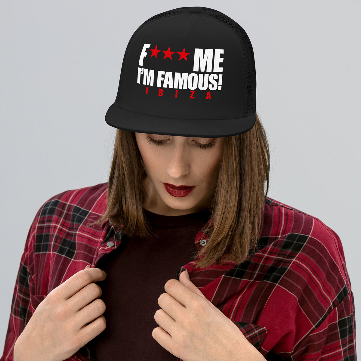 David Guetta F Me I&#39;m Famous Ibiza Classic Logo Snapback Cap Black