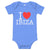 I Love Ibiza Babygrow Blue