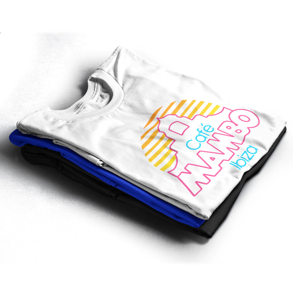 Cafe Mambo Ibiza Logo Men&#39;s White T-shirt NEW