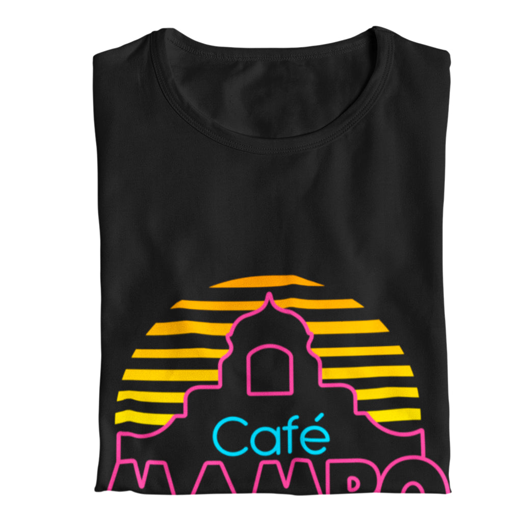 Cafe Mambo Ibiza Logo Women&#39;s Black T-shirt NEW