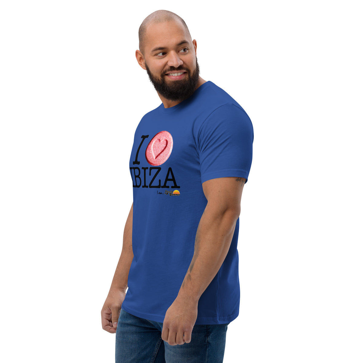 I Love Ibiza Men&#39;s T-shirt Blue