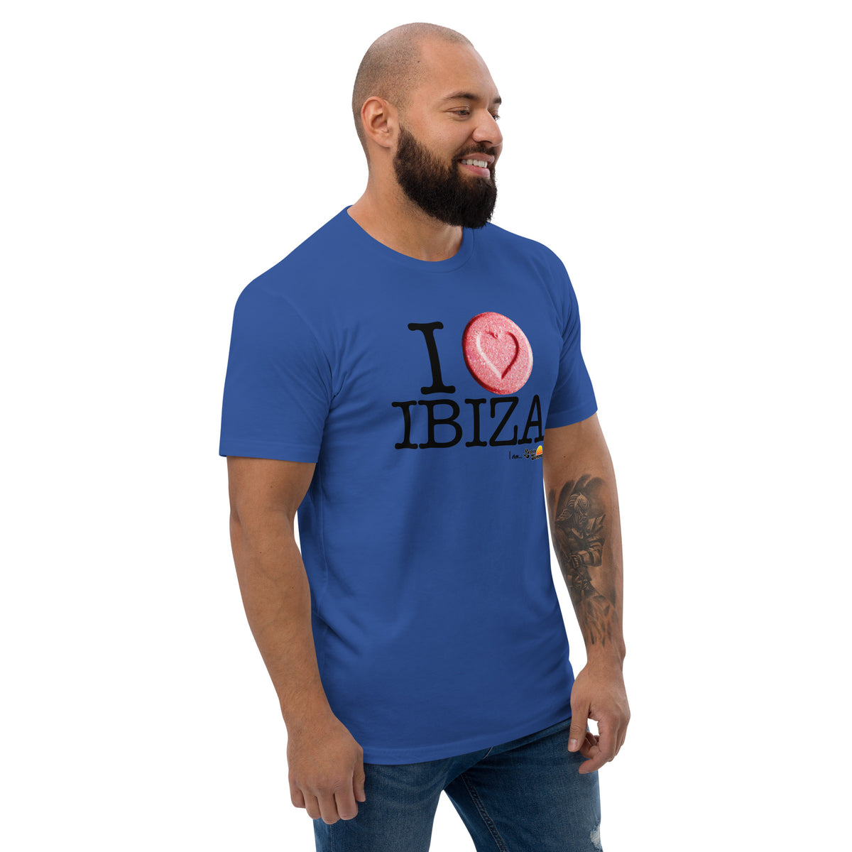 I Love Ibiza Men&#39;s T-shirt Blue