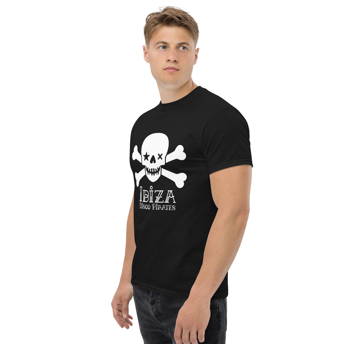 Ibiza Disco Pirates Men&#39;s T-Shirt Skull &amp; Crossbones