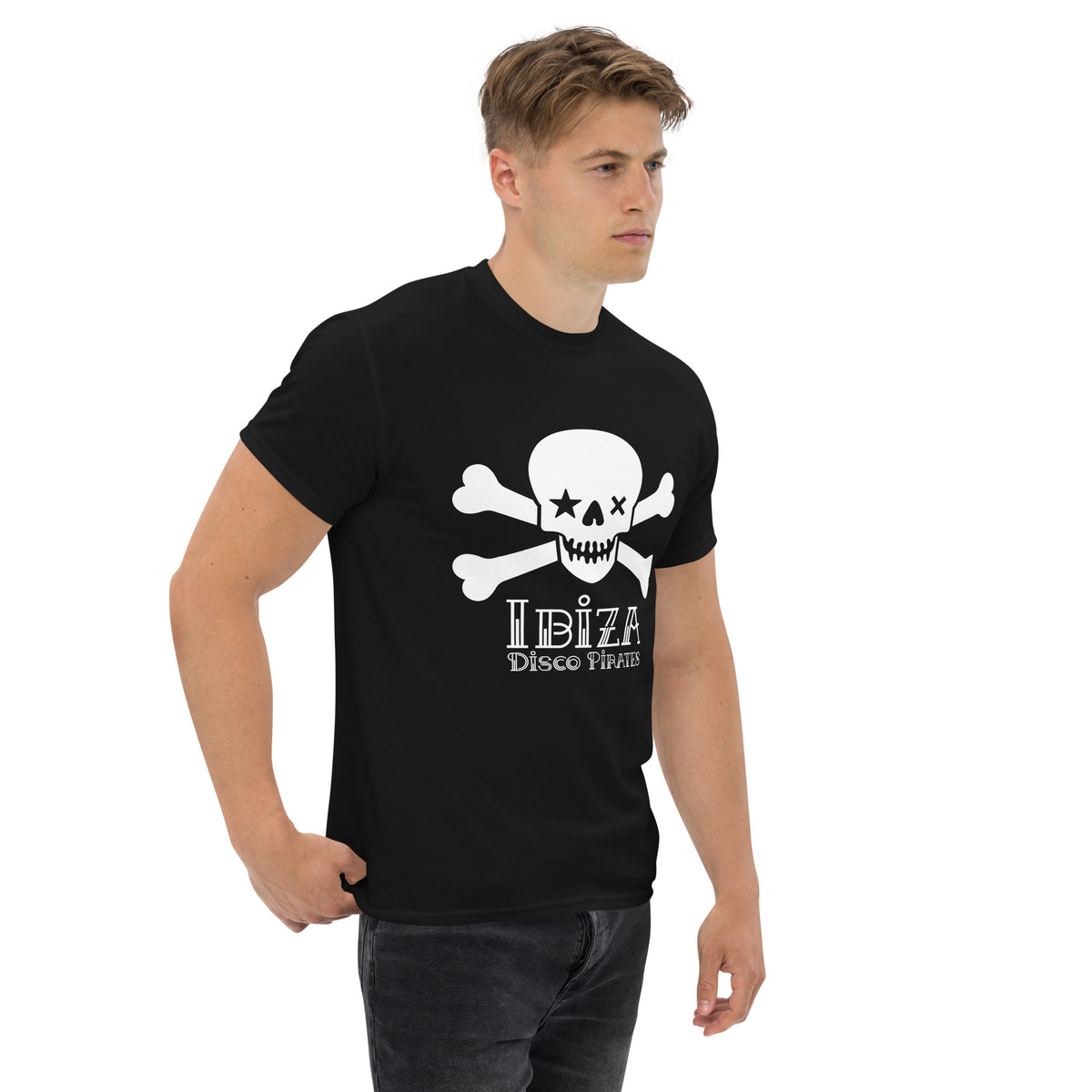 Ibiza Disco Pirates Men&#39;s T-Shirt Skull &amp; Crossbones
