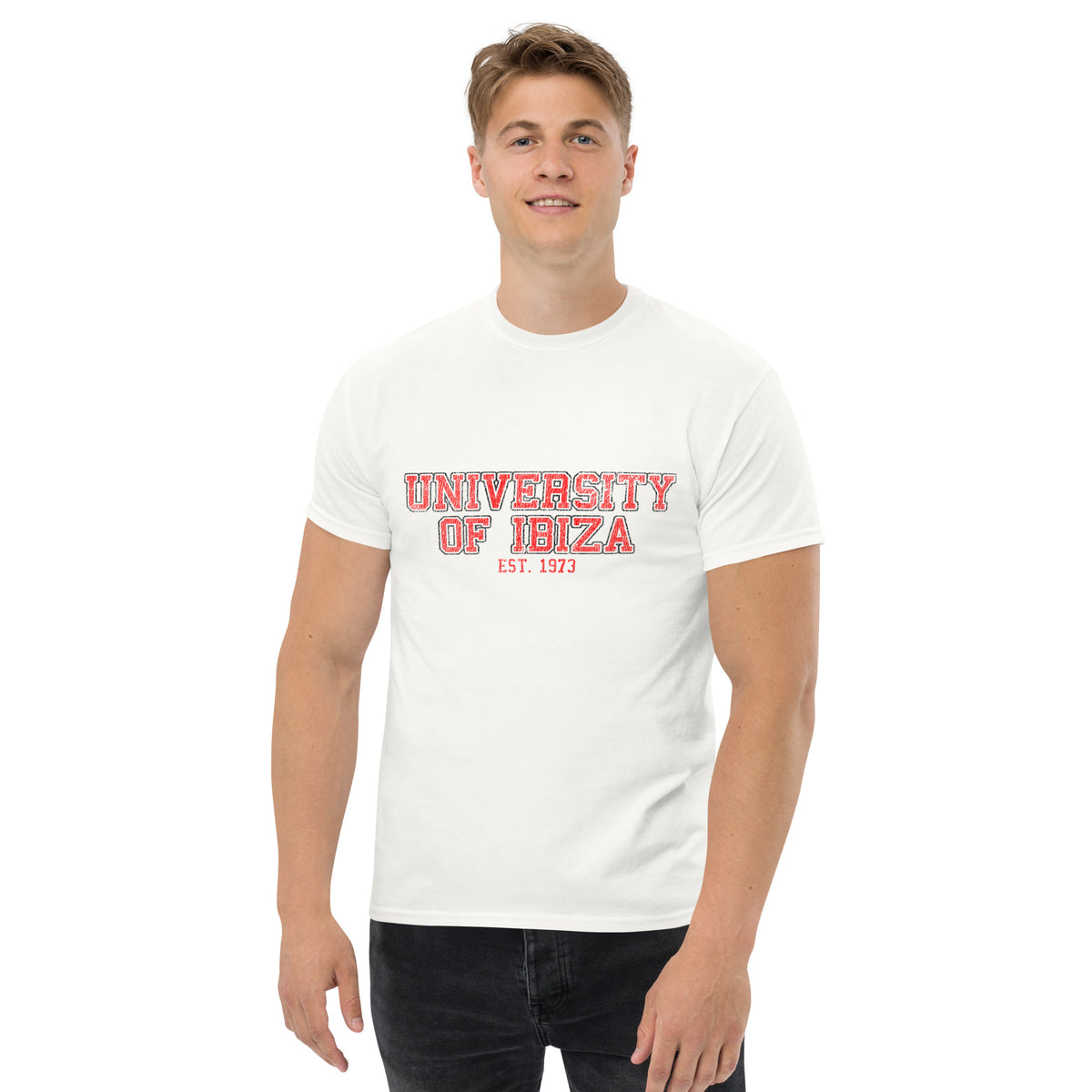 University of Ibiza Vintage Logo Men&#39;s T-shirt