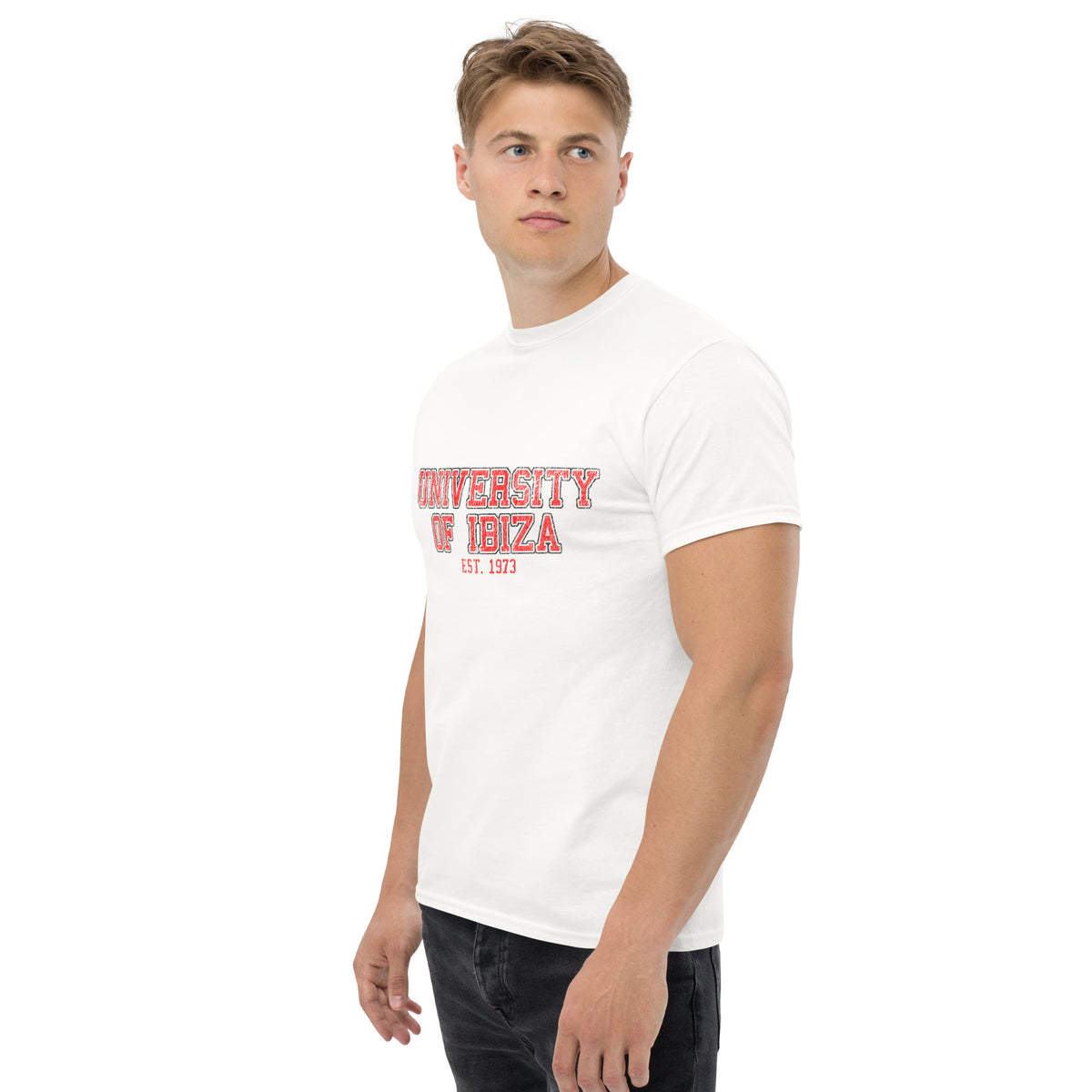University of Ibiza Vintage Logo Men&#39;s T-shirt