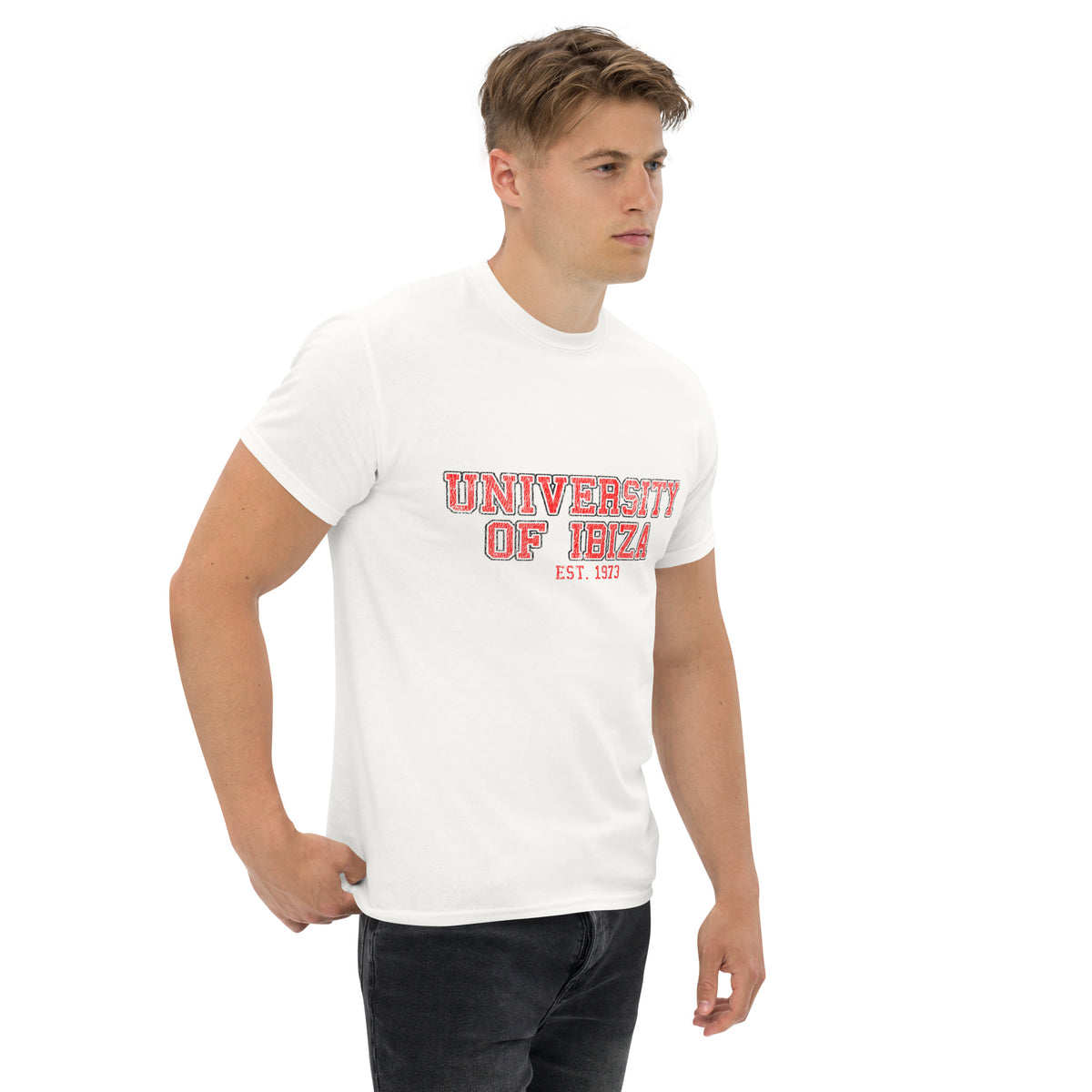 University of Ibiza Vintage Logo Men&#39;s T-shirt
