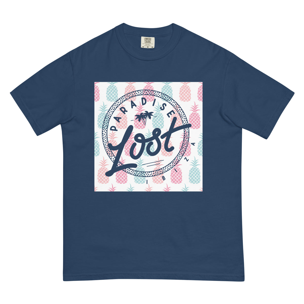 Paradise Lost Ibiza Men&#39;s T-Shirt with Pineapple Logo