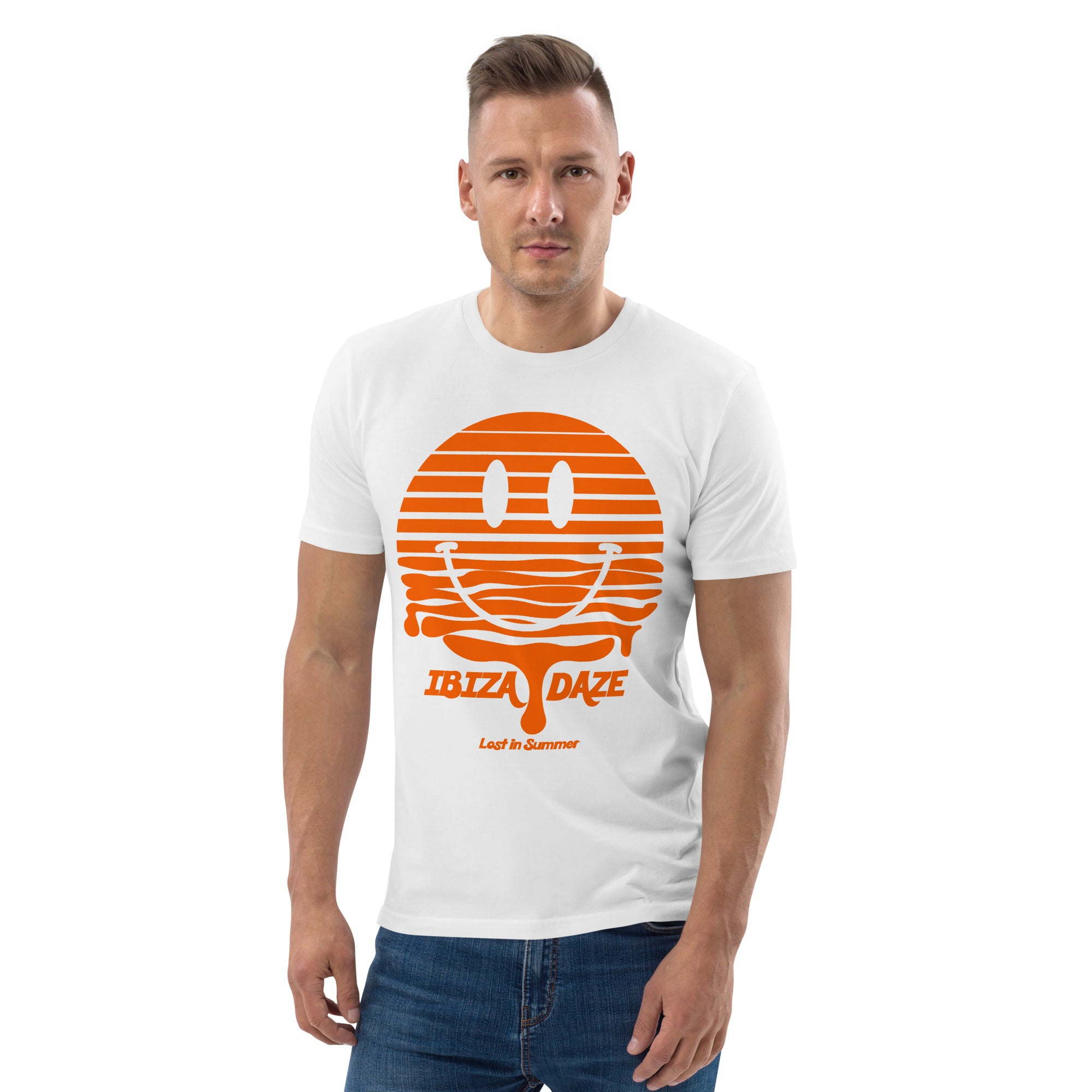 Ibiza Daze Smiley Melting Sunset Men's T-Shirt