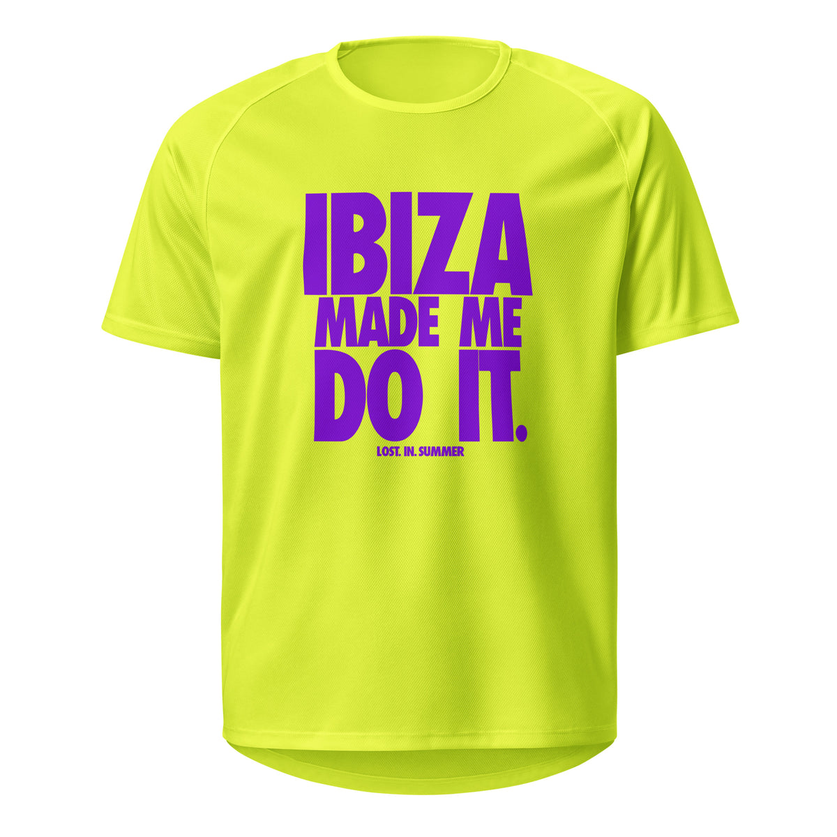 Ibiza Made Me Do It Performance Men&#39;s T-shirt