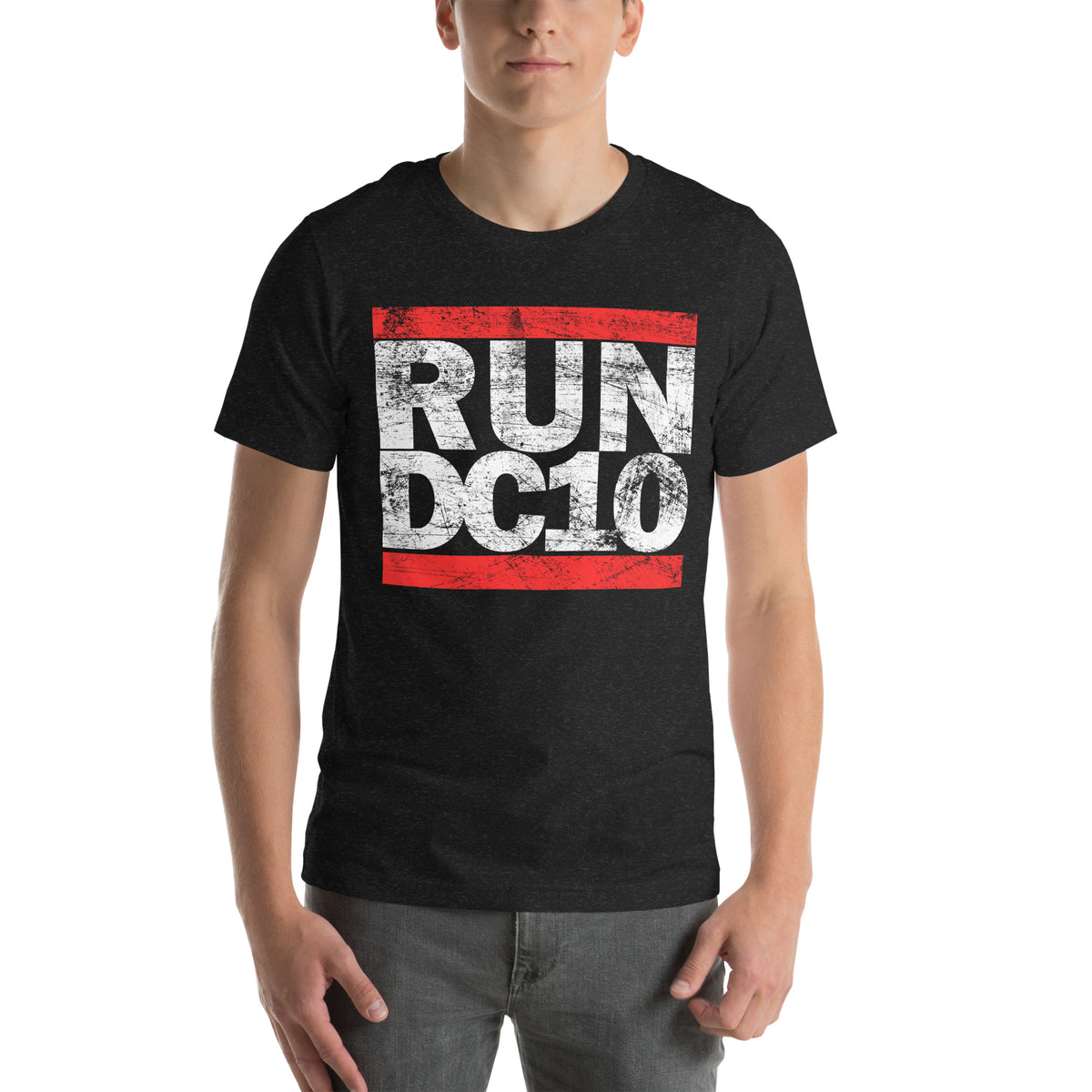 Run DC10 Men&#39;s Black T-shirt