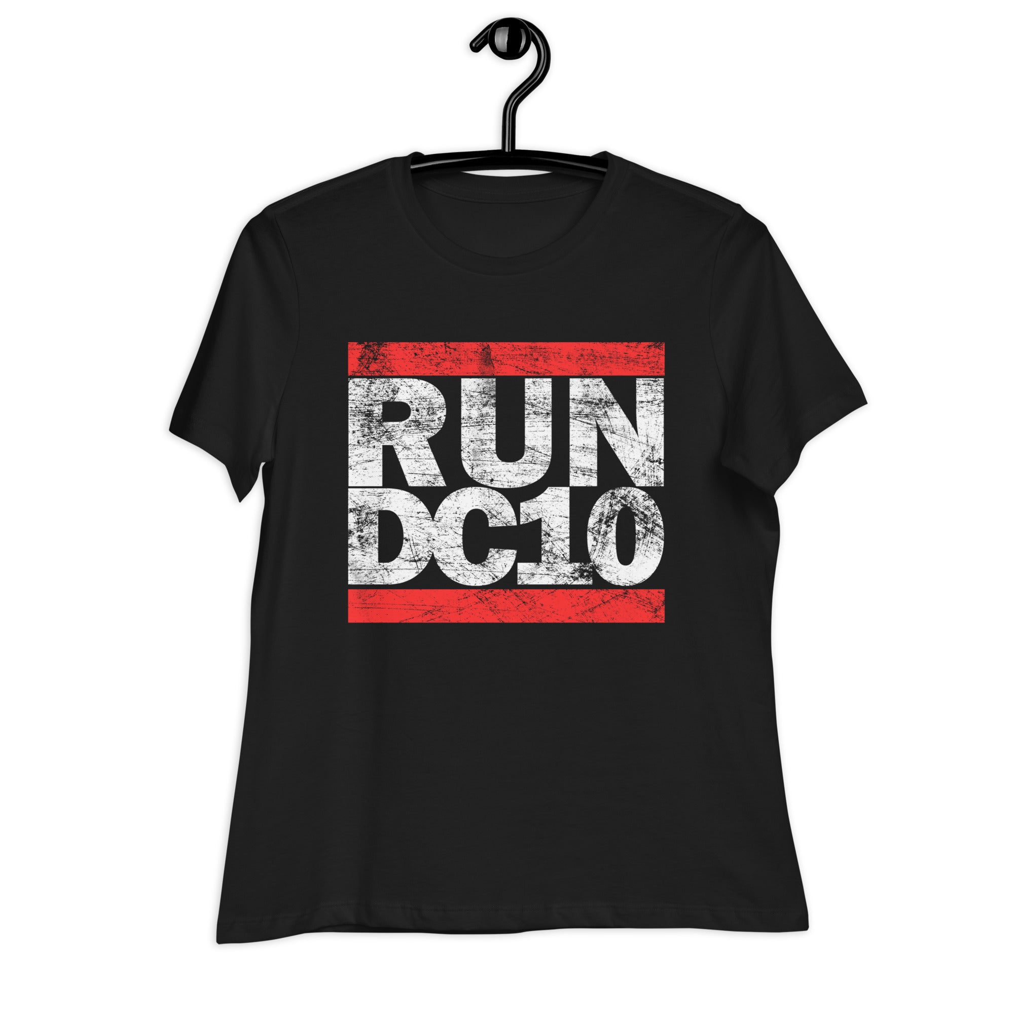 Run DC10 Women's Black T-shirt Black