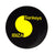 Sankeys Ibiza Pegatina Grande Negra con Logo