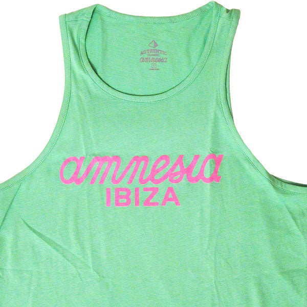 Amnesia Ibiza Classic Logo Men&#39;s Green Tank