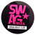 Swag Ibiza Pegatina Grande Negra con Logo