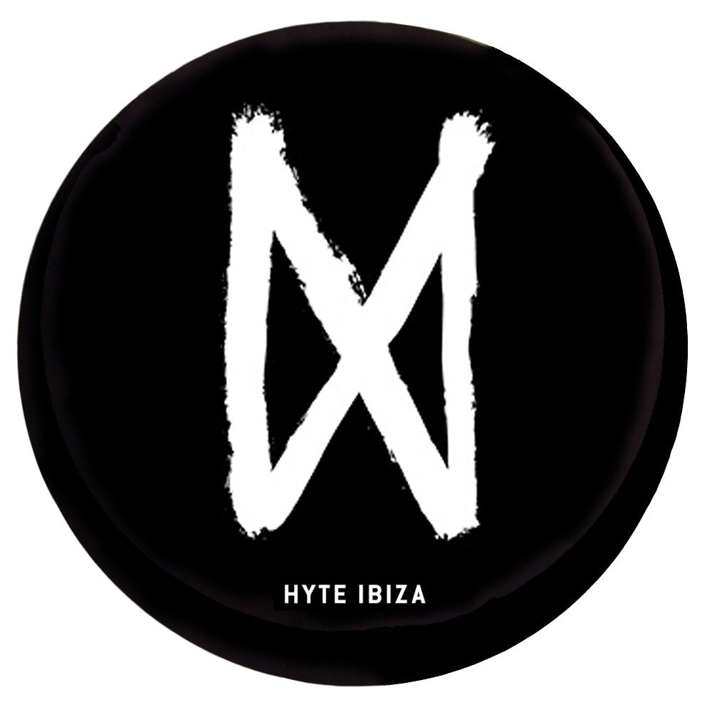 Hyte Ibiza Pegatina Grande Negra con Logo
