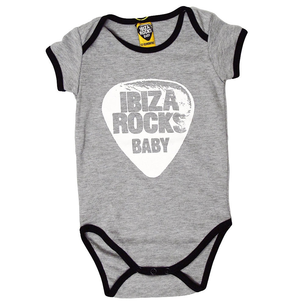 Ibiza Rocks Contrast Baby Grow