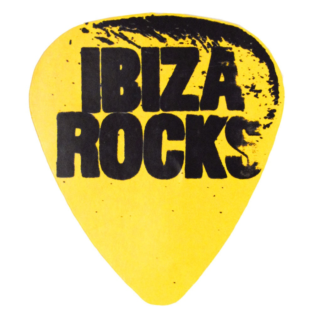 Ibiza Rocks Pegatina Logo Plectro