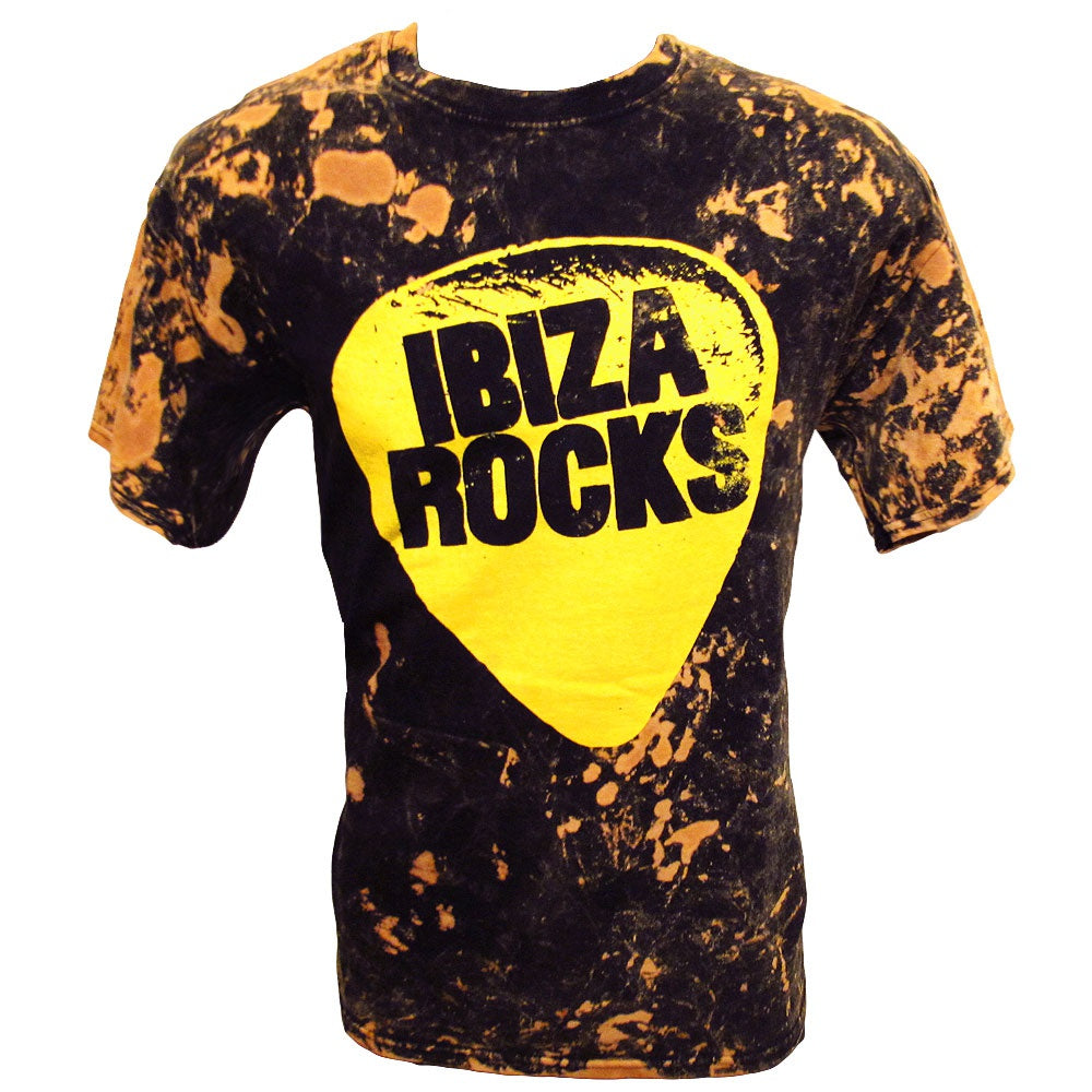 Ibiza Rocks Bleach Splatter Men&#39;s Oversized T-shirt